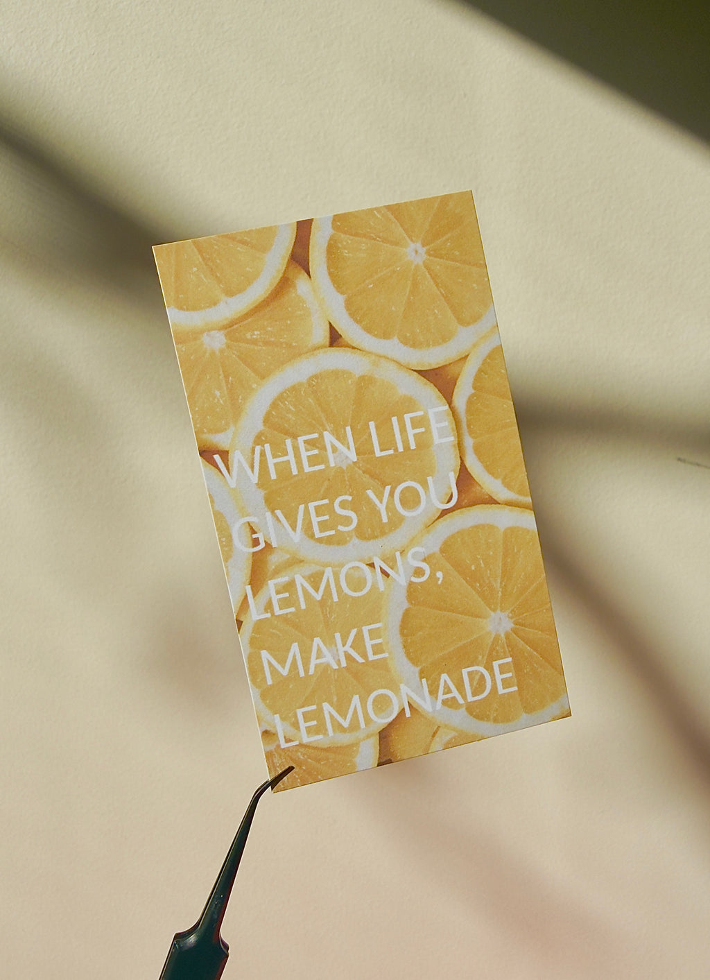 Mini Photo Card - When life gives you lemon, make lemonade