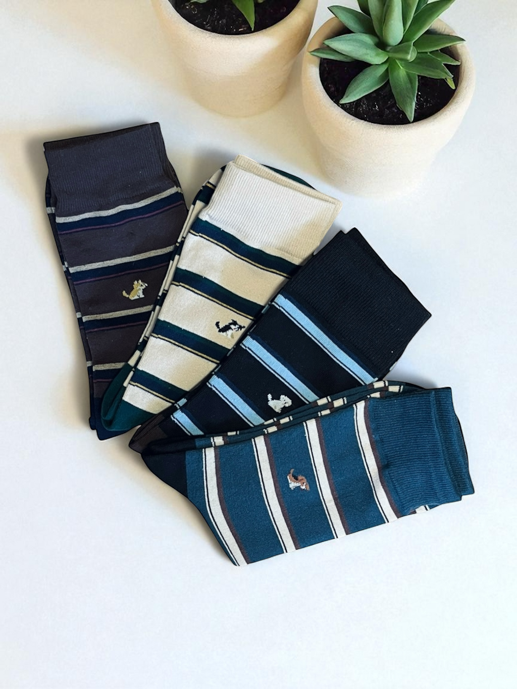 4-Pack Doggy Stripe Gift Set