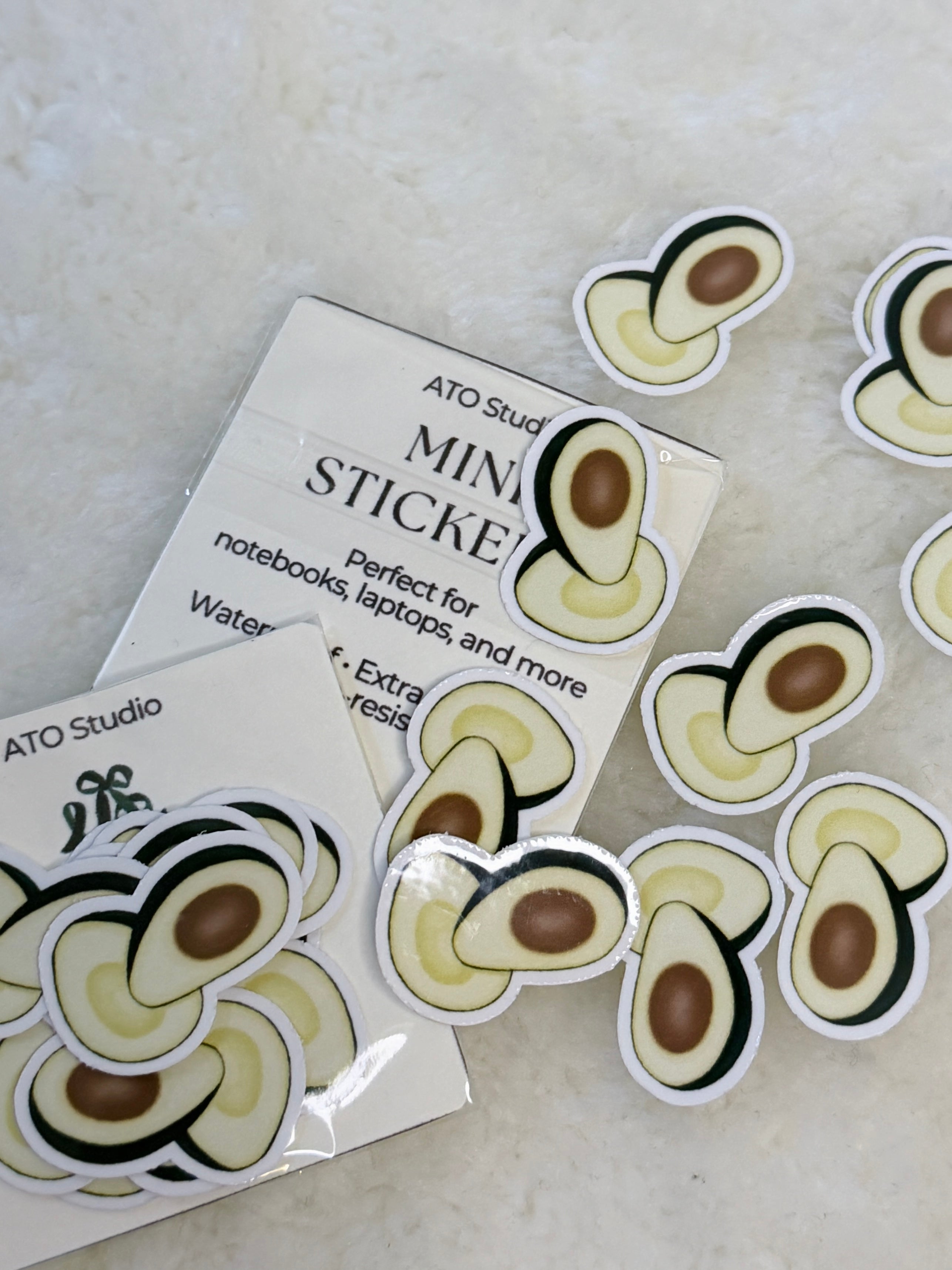 Avocado Mini Sticker Pack | Pack of 10