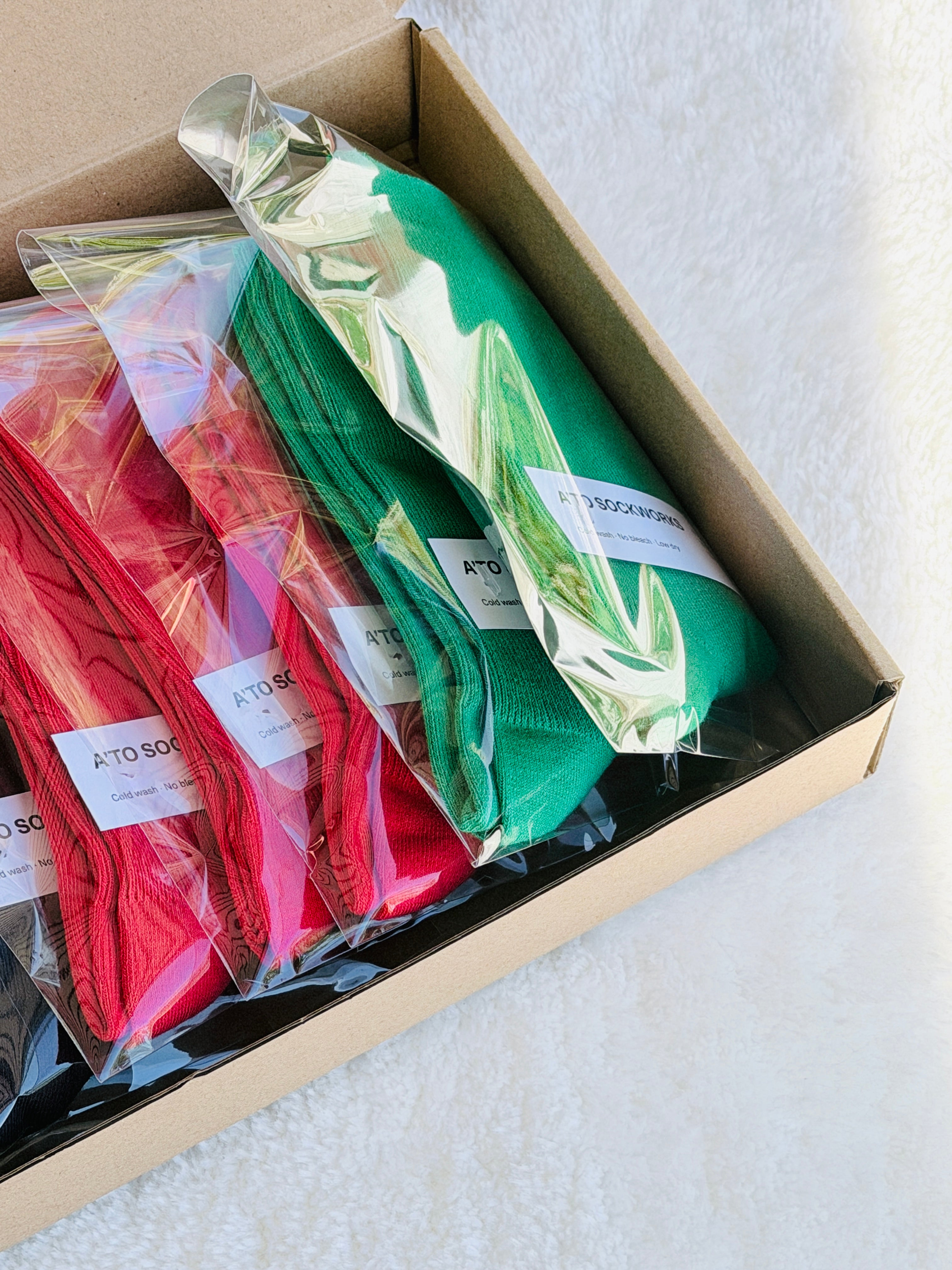 Basic Cotton Crew Socks, 7 Colours