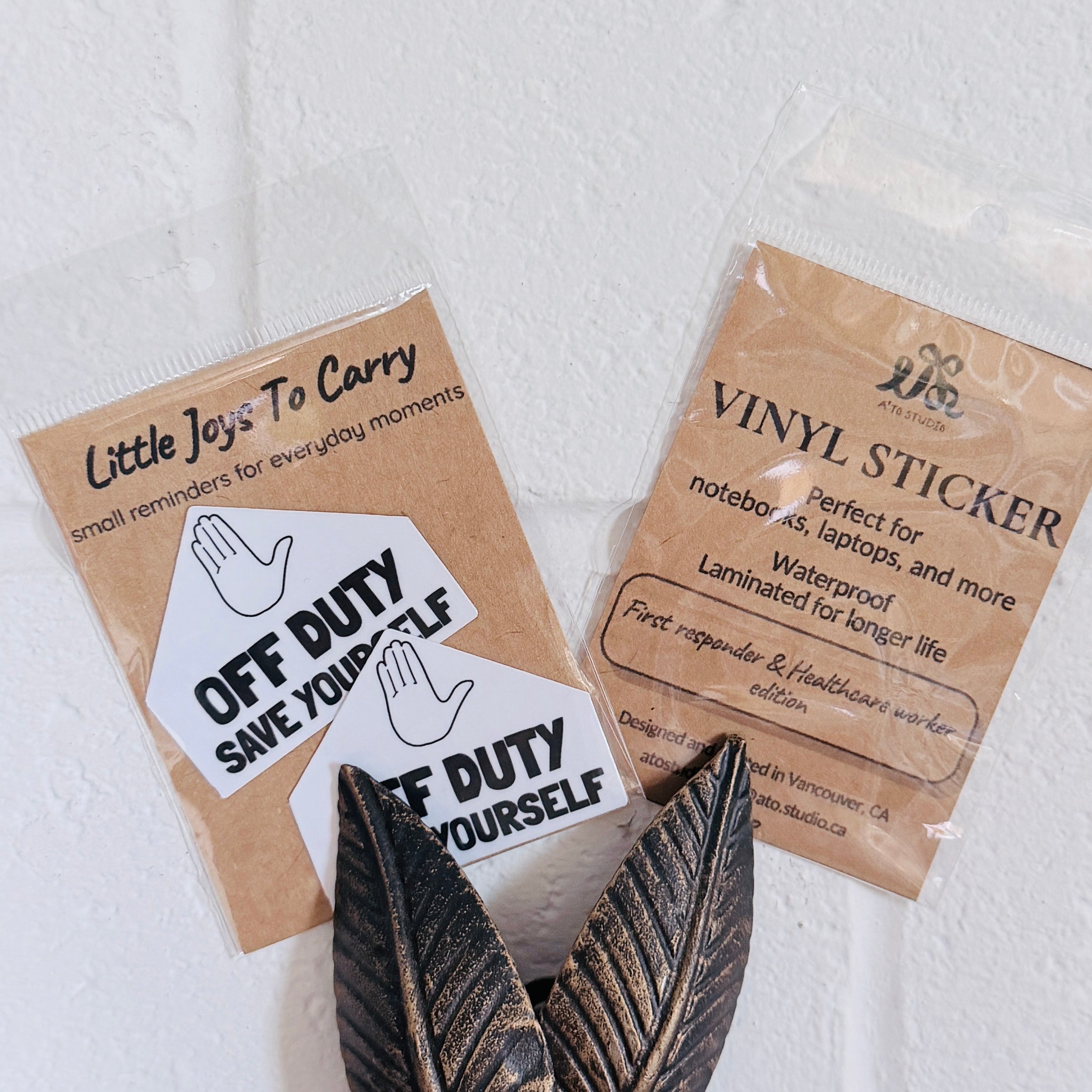 Off Duty, Save Yourself Sticker (Pack of 2)