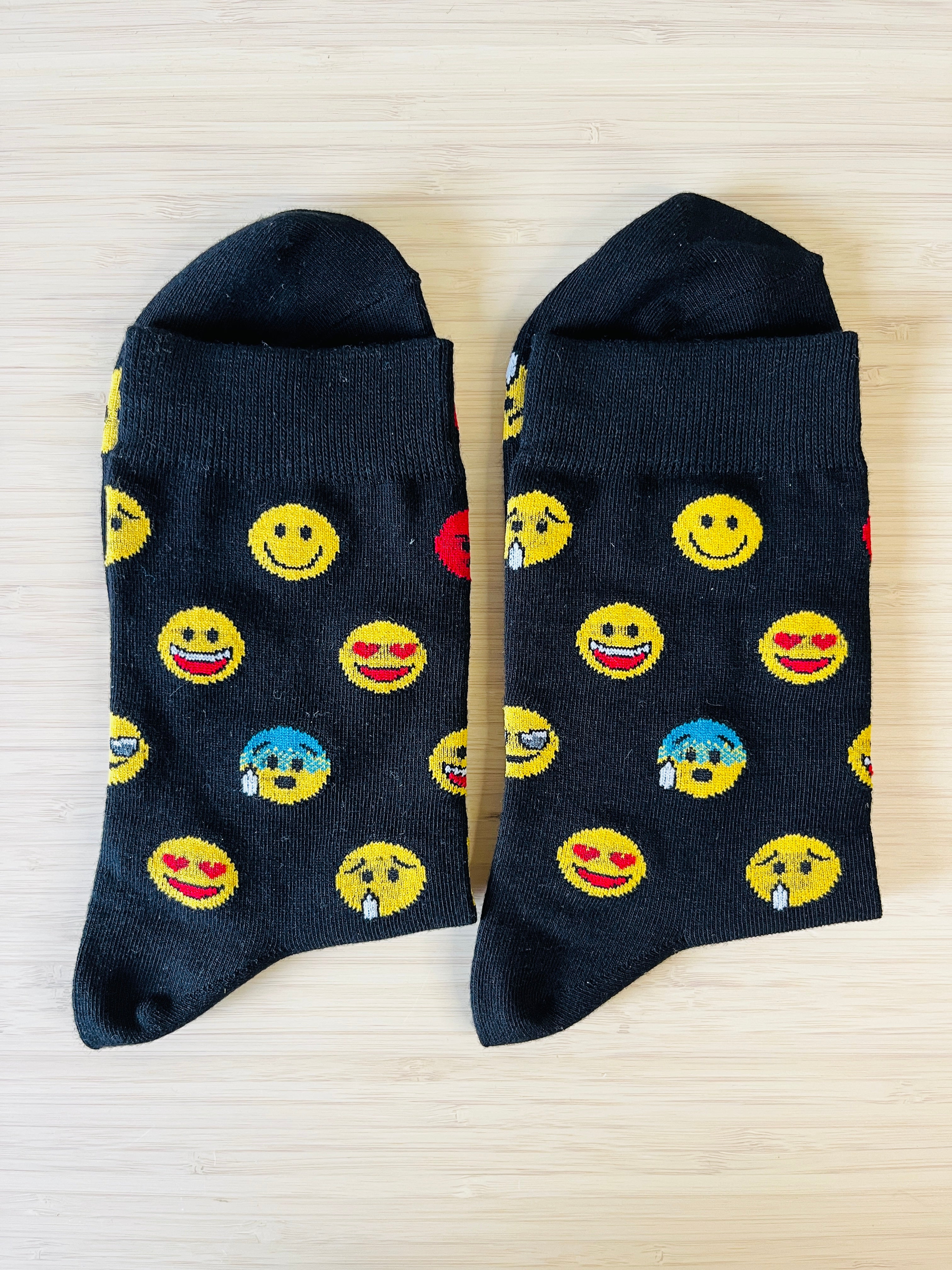 Men's Cotton Crew - Emoticons