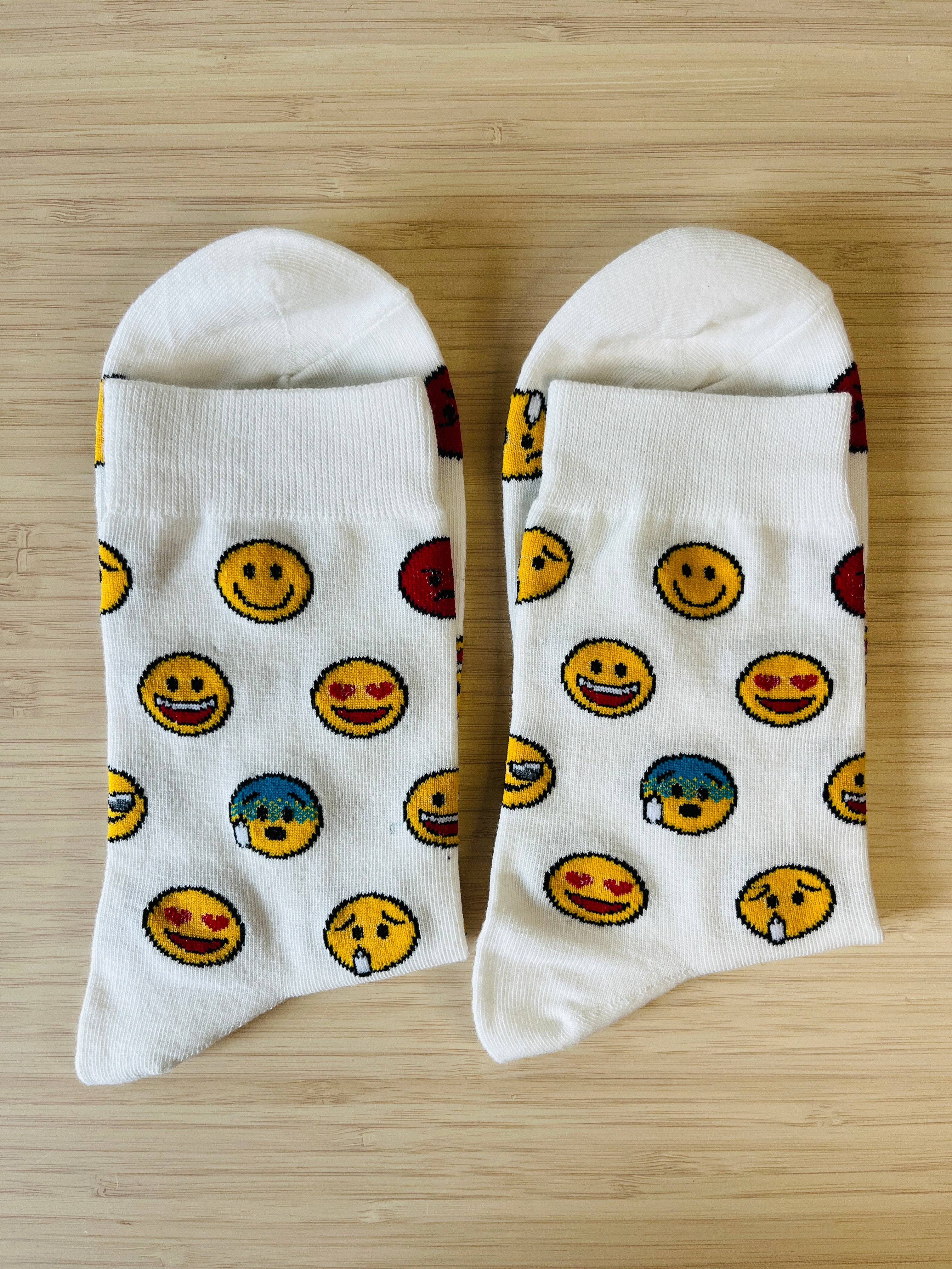 Men's Cotton Crew - Emoticons