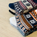 Nordic Snowflake Premium Cotton Crew Socks