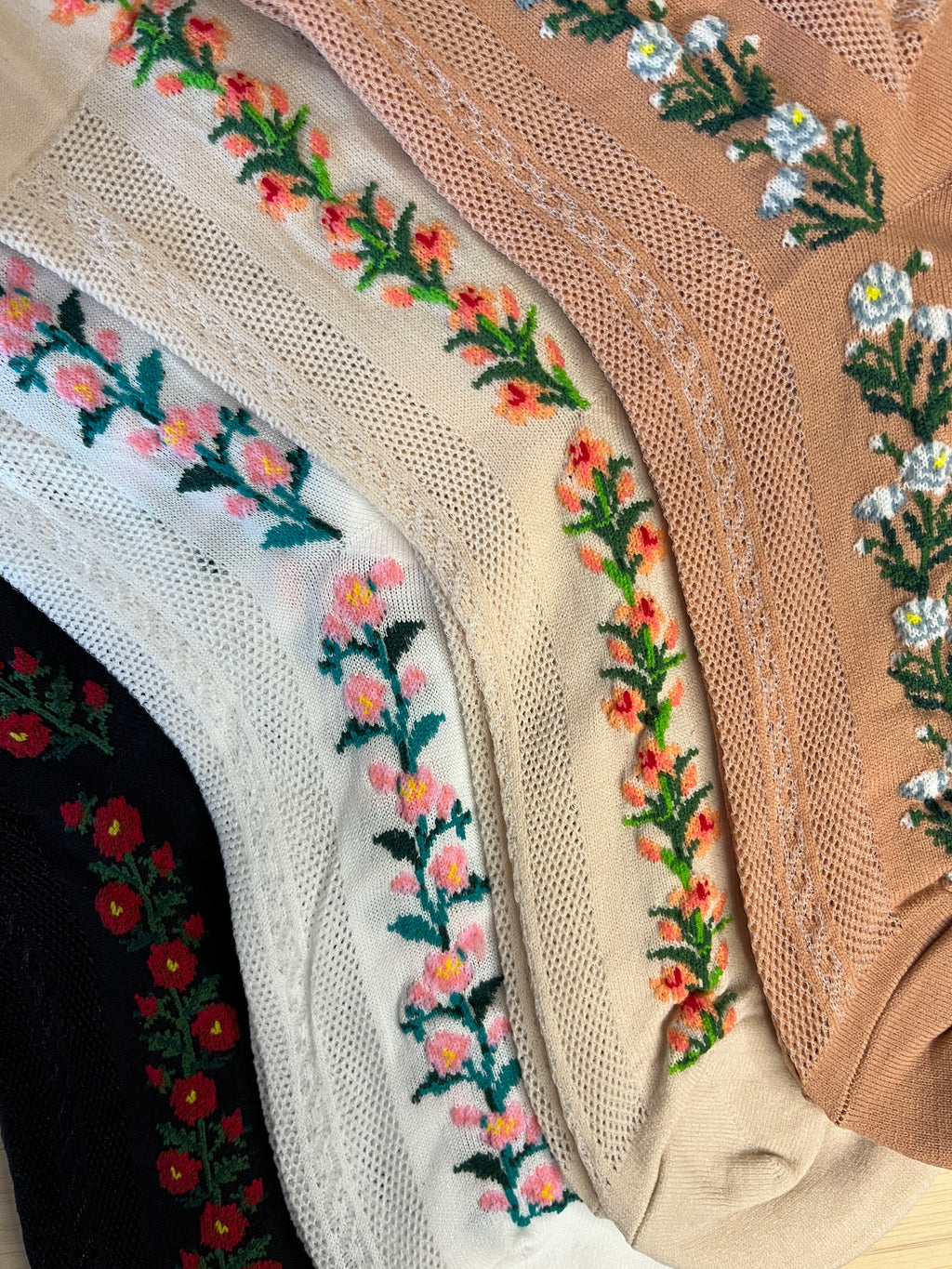 See-Through Mesh Romantic Flower