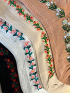 Women's Crew Socks - See Through Mesh Romantic Flower One Size