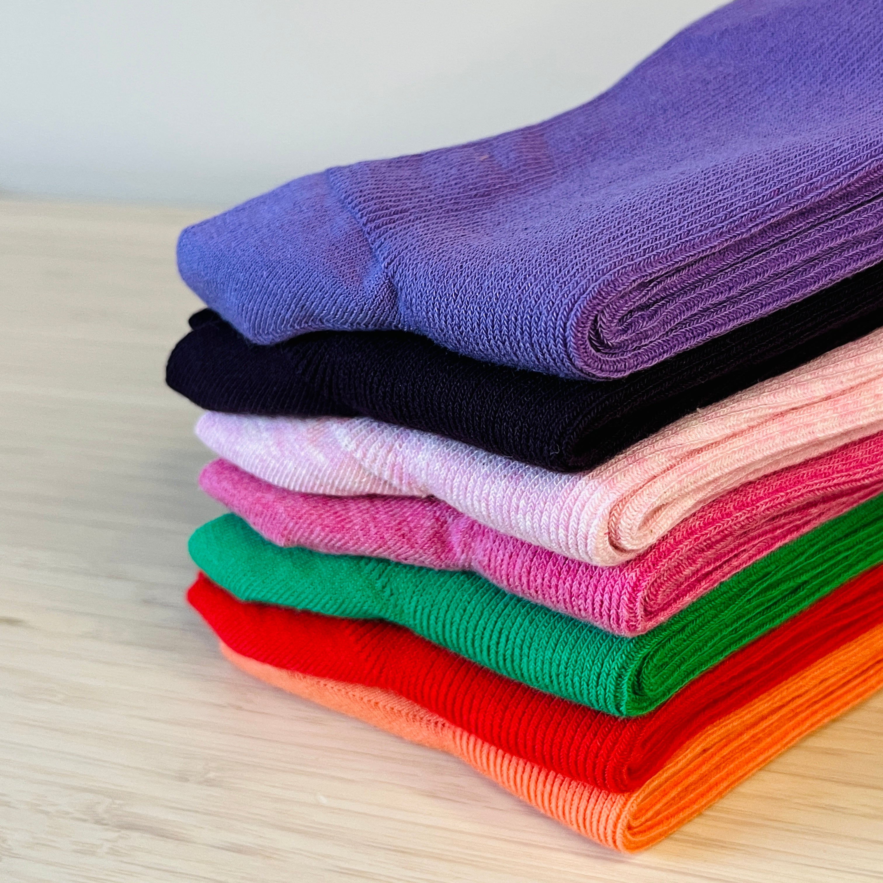 Basic Cotton Crew Socks, 7 Colours