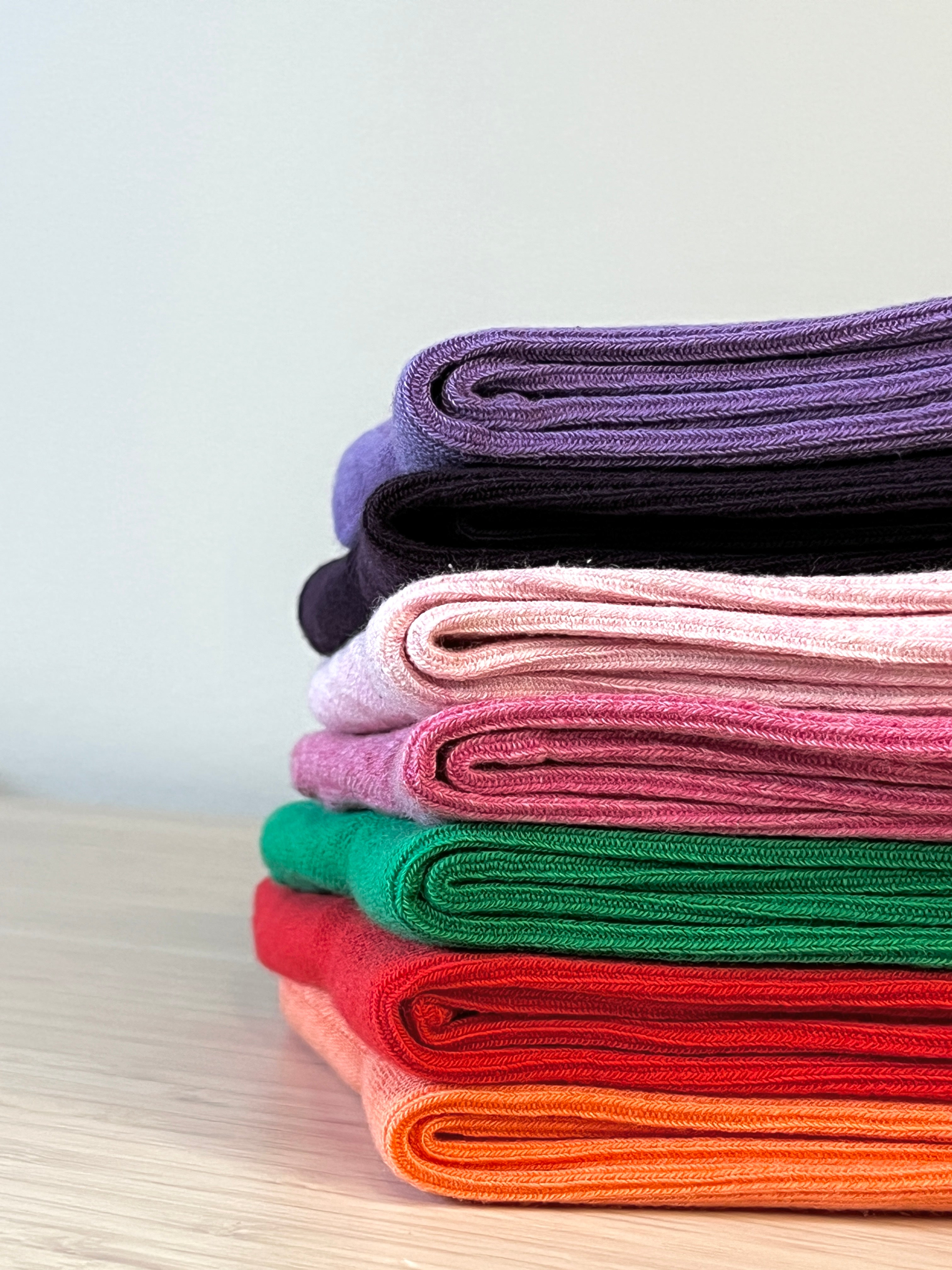 Basic Cotton Crew Socks, 7 Colours