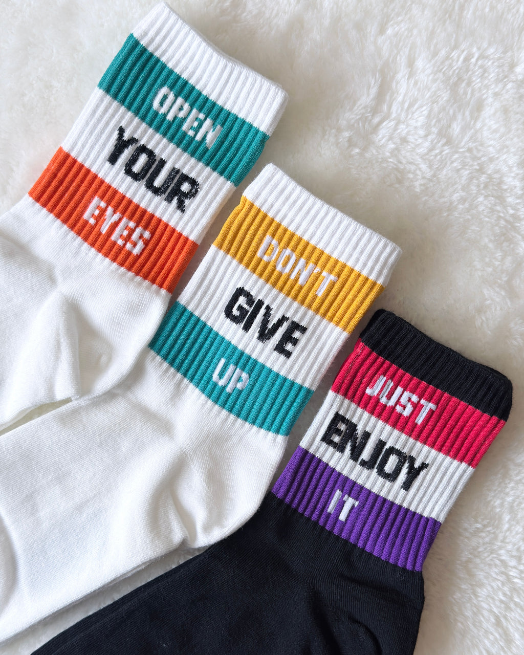 Funny Message Pattern Socks | MSG For You