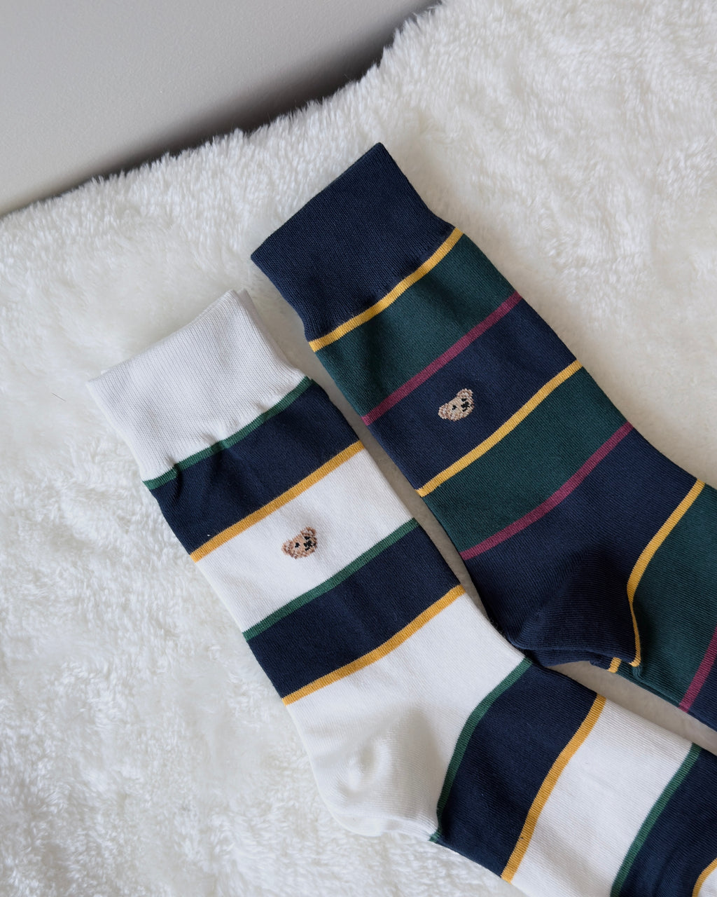 Classic rugby striped dress socks