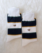 Rugby Striped Classic Dandy Dress Socks