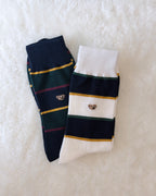 Rugby Striped Classic Dandy Dress Socks