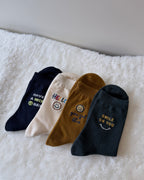 Lettering Dress Socks