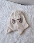 Lettering Dress Socks