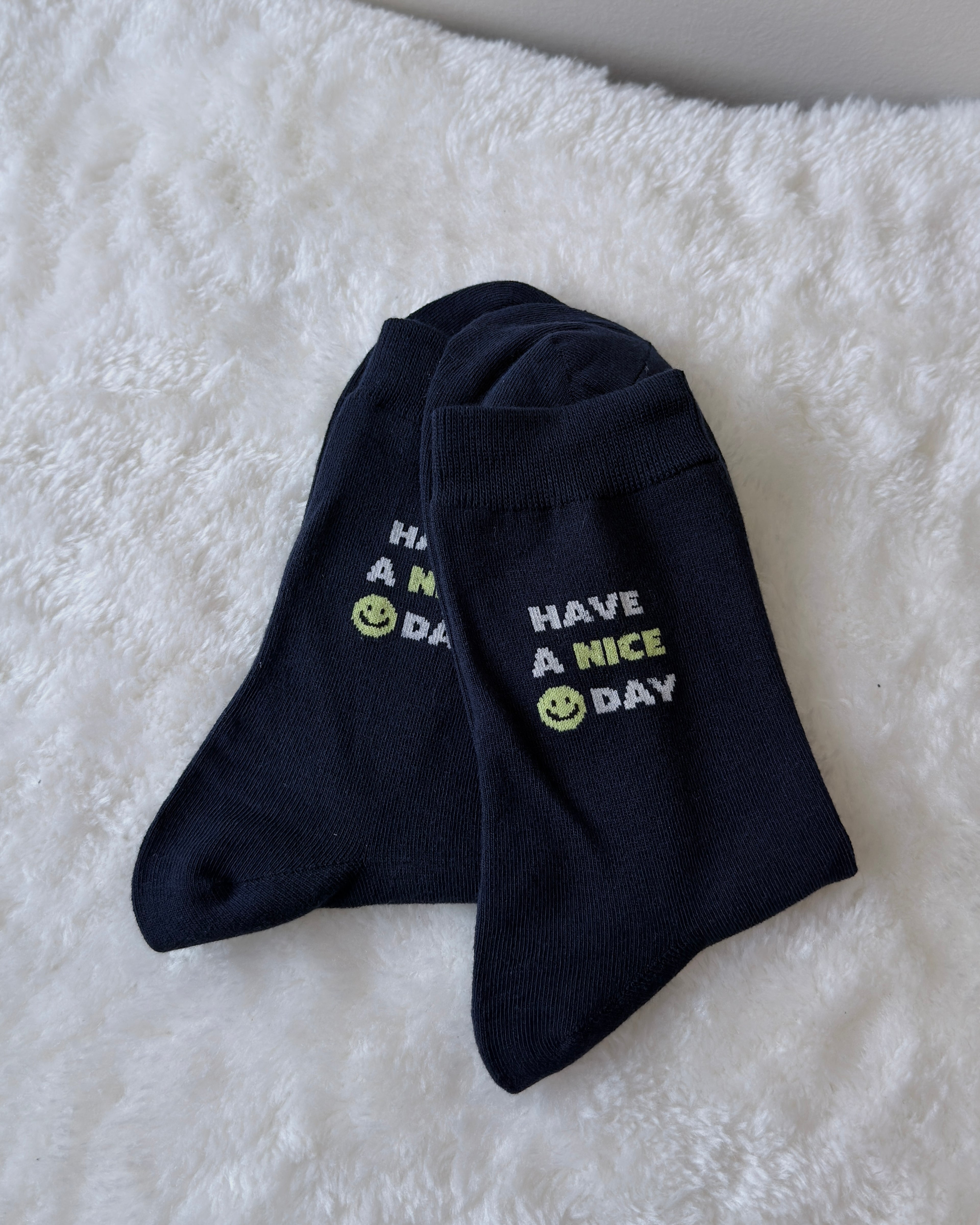 Lettering Dress Socks