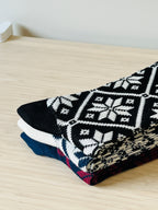 Hiking, Camping, Winter - Snowflake Pattern