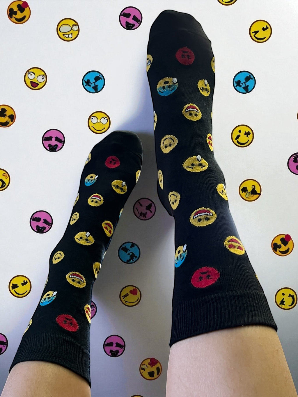 Men's Cotton Crew - Emoticons