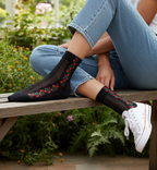 Floral Sheer Socks, 4 colours