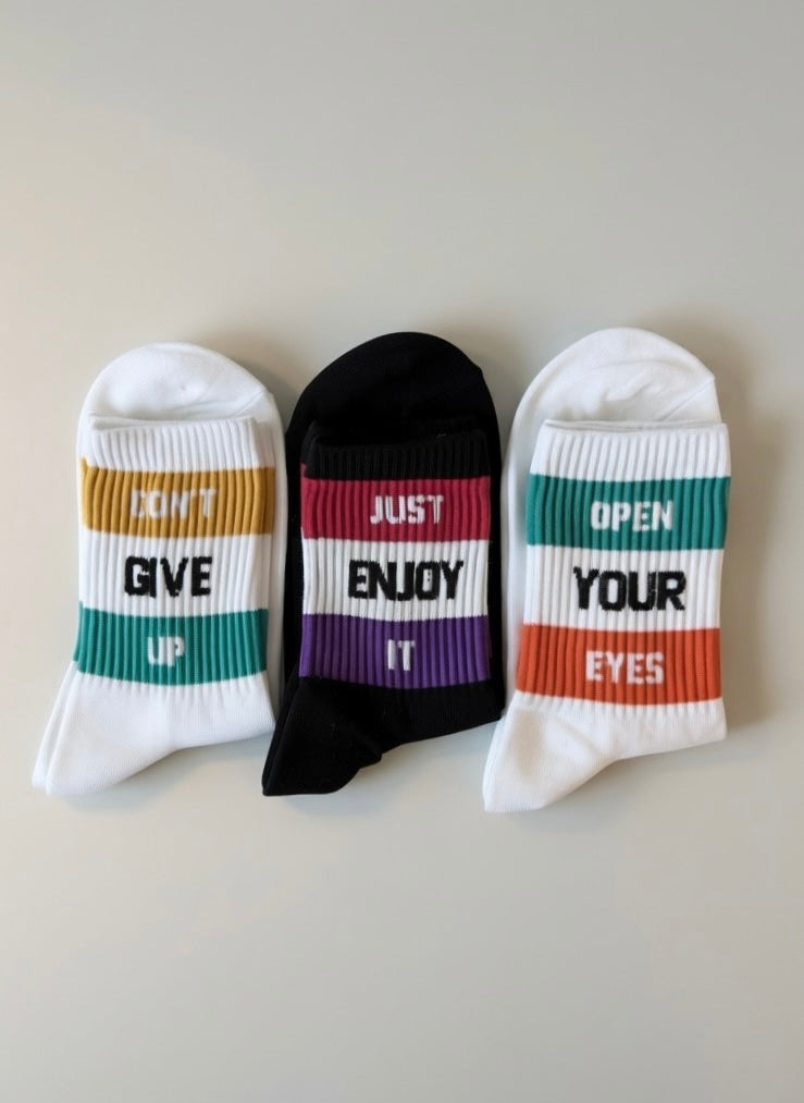 Funny Message Pattern Socks | MSG For You