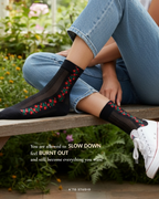 Floral Sheer Socks, 4 colours