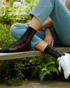 Floral Sheer Socks, 4 colours