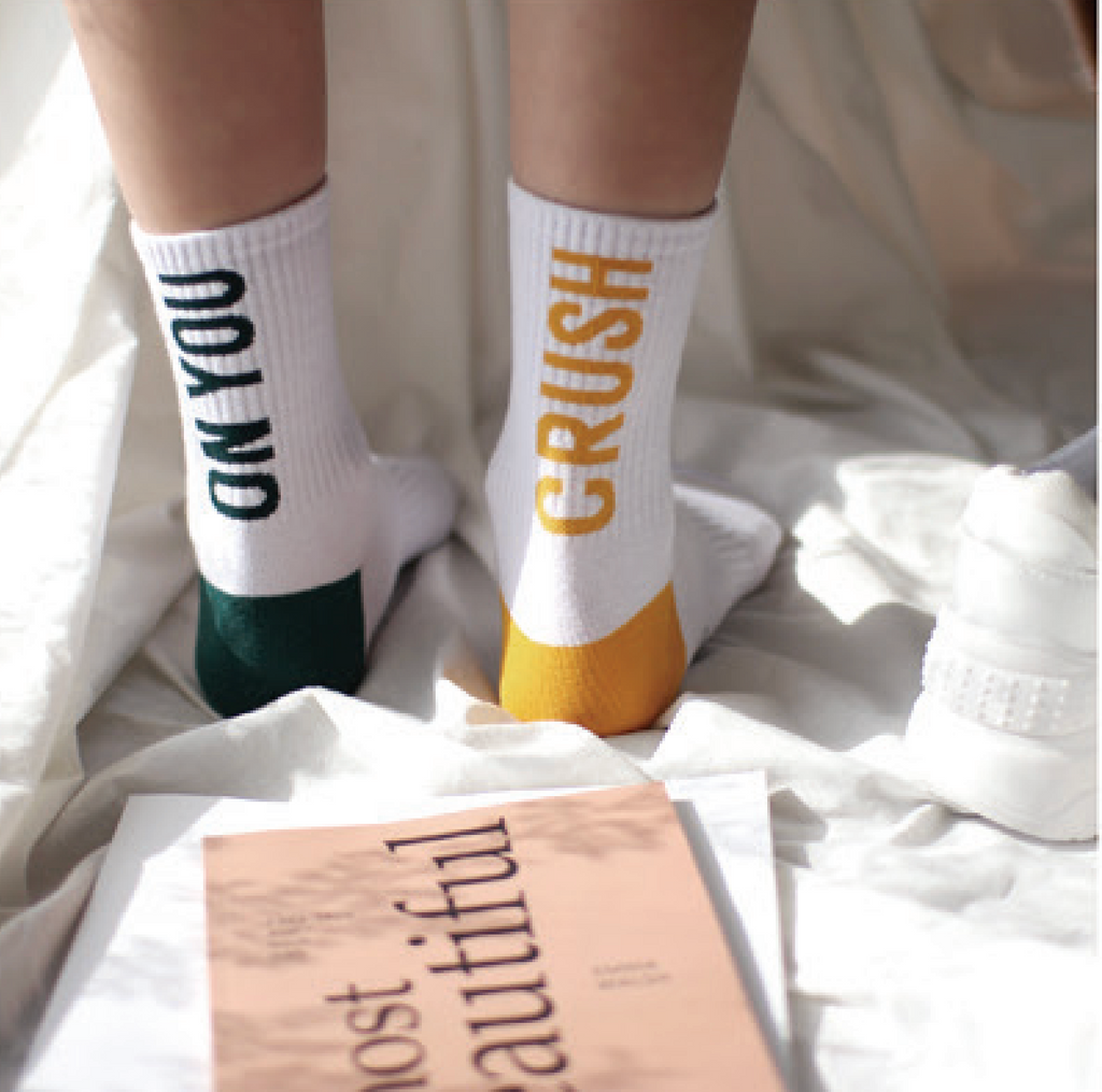Crush On You Mix Match Cotton Crew Socks