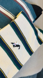 Doggy Striped Cotton Crew Socks