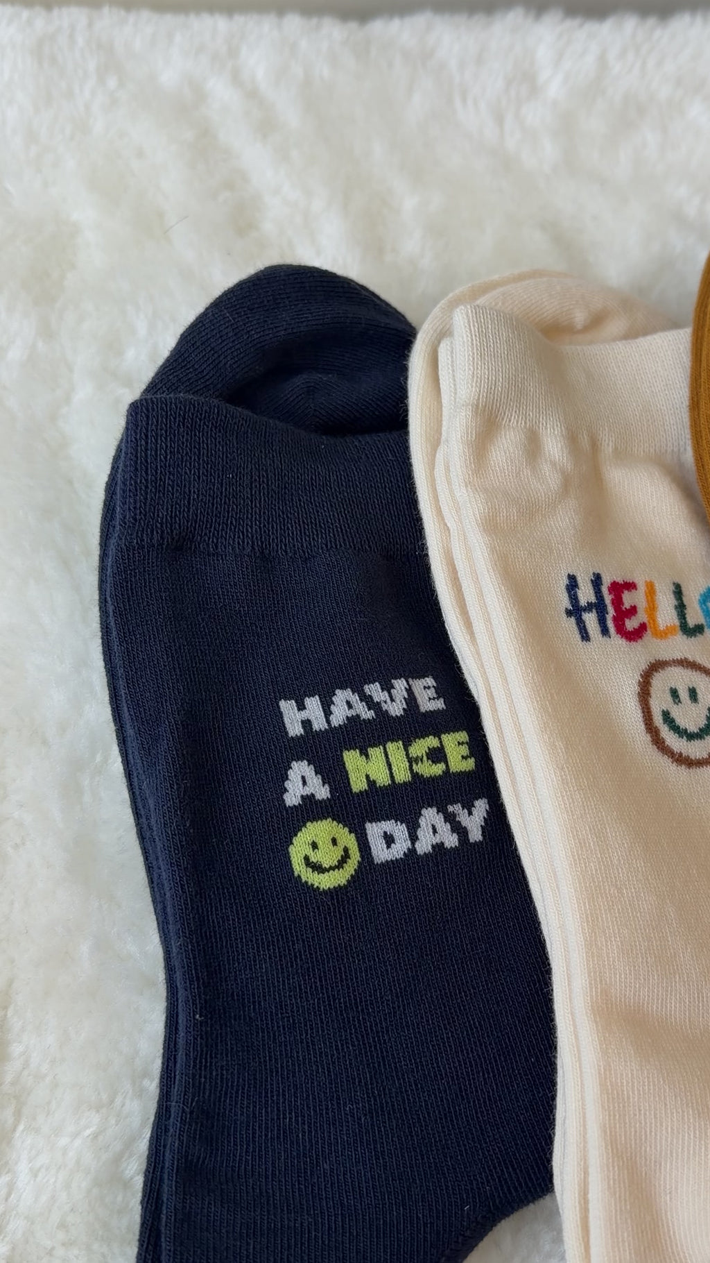 Lettering Dress Socks