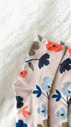 Colorful Spring Flowers, Floral Crew Socks